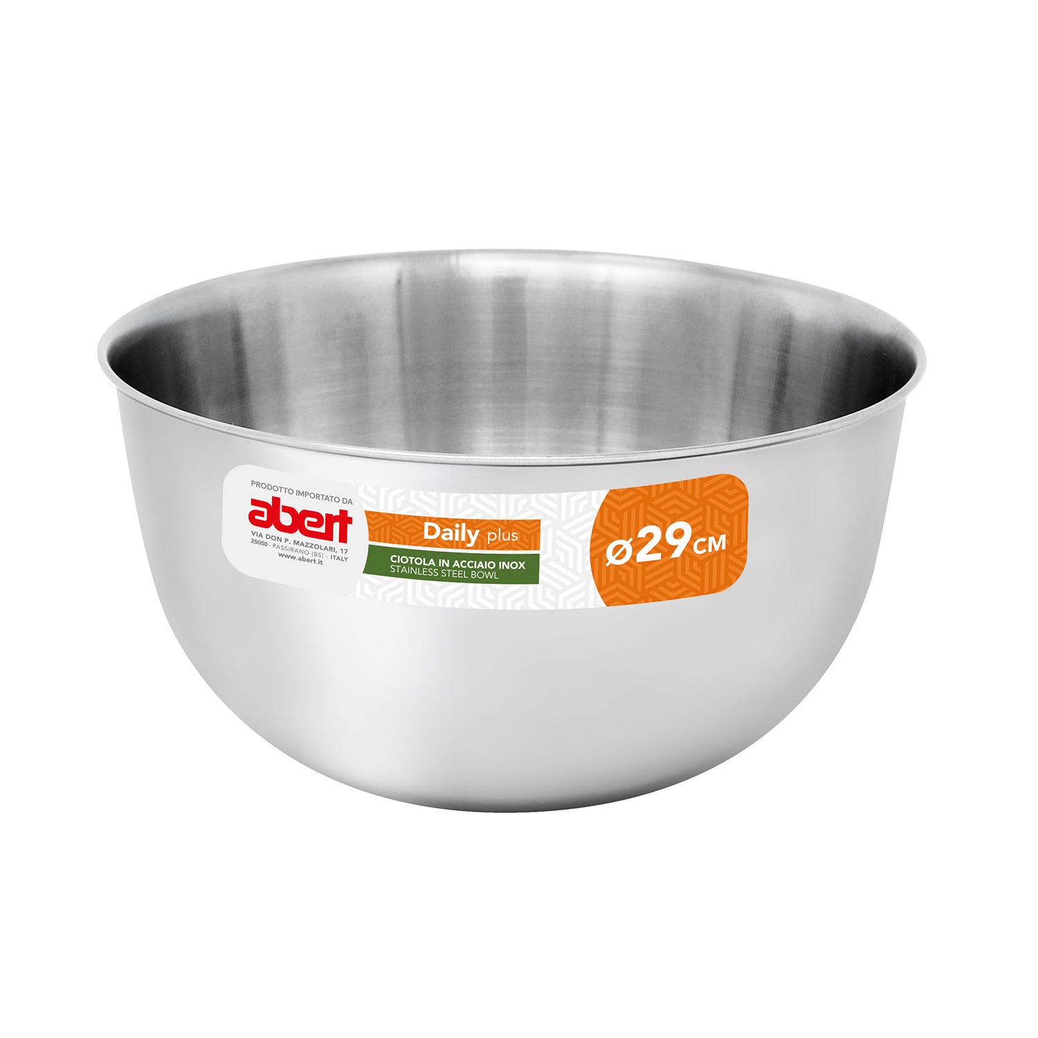 ABERT - Ciotola in Acciaio Inox Linea Daily Plus diametro 29 cm